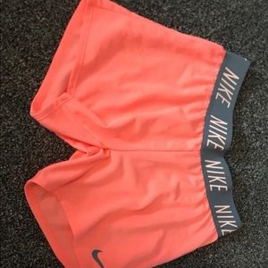 Coral Nike shorts!